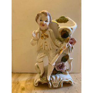 Vintage Victorian Style porcelain Flower Bud Rose Vase